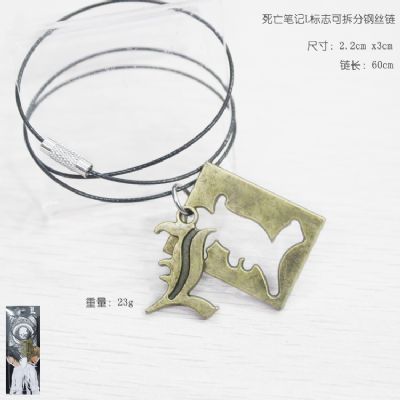 death note anime necklace