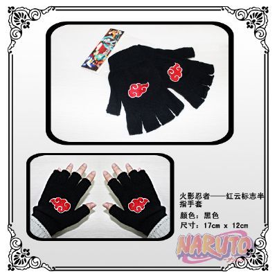 Naruto anime Half finger gloves