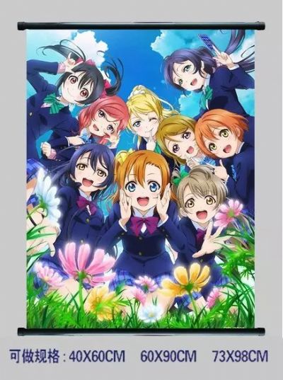 Love Live anime wallscroll