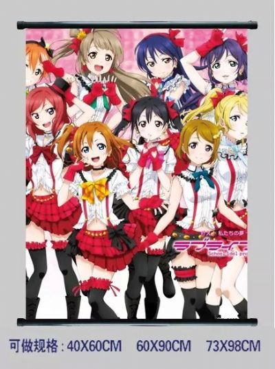 Love Live anime wallscroll