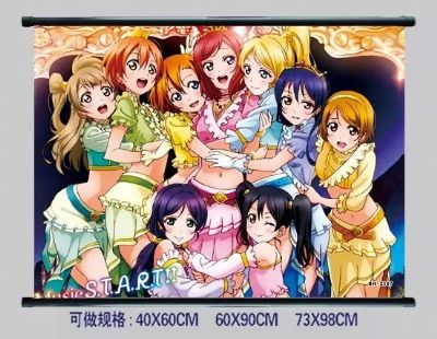 Love Live anime wallscroll