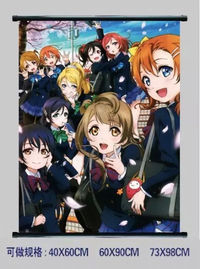 Love Live anime wallscroll