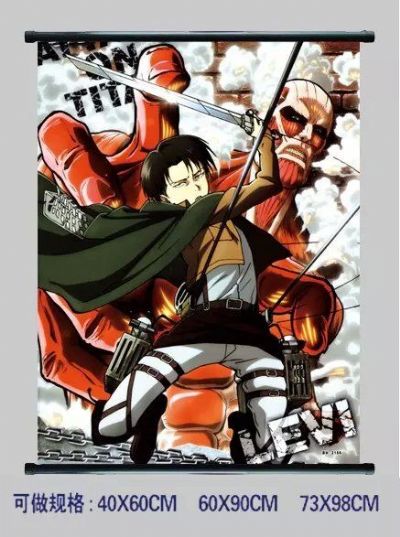 attack on titan anime wallscroll