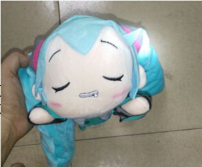 miku.hatsune anime plush doll