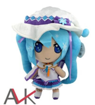 miku.hatsune anime plush doll