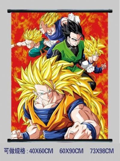 dragon ball anime wallscroll