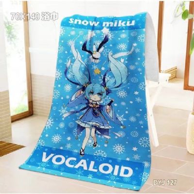 miku.hatsune anime bath towel