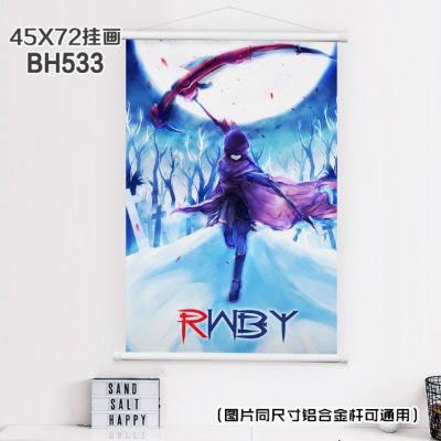 rwby anime wallscroll