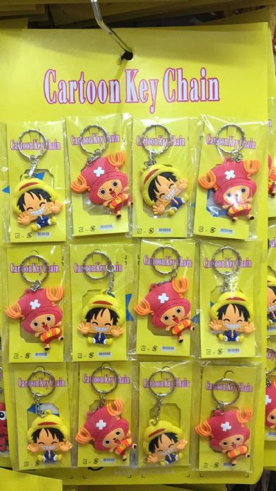 one piece anime keychain