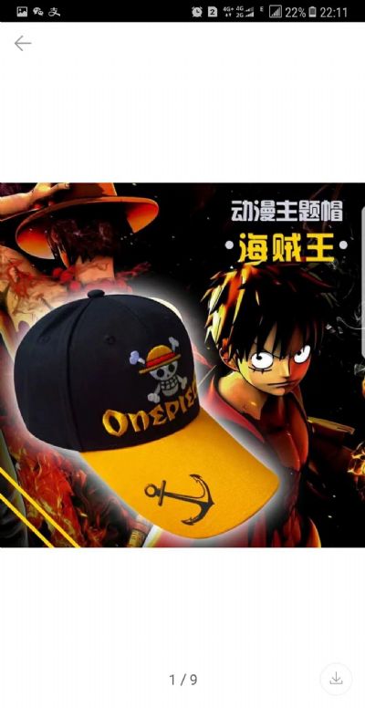 one piece anime cap