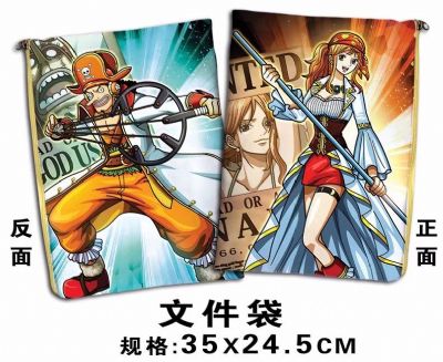 one piece anime file bag