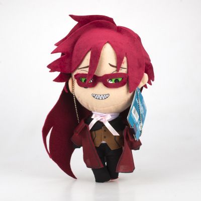 kuroshitsuji red hair anime plush doll