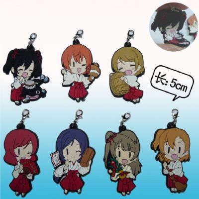 LoveLive kimono keychain set