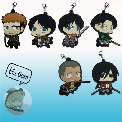 attack on titan anime keychain set