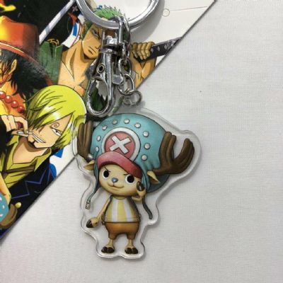 one piece anime keychain