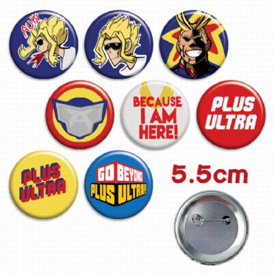 My Hero Academia Tinplate Badge Brooch