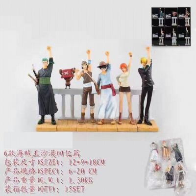 One Piece a set of 6 models Boxed Figure Decoratio