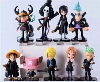 One Piece a set of 9 Bagged Figure Decoration