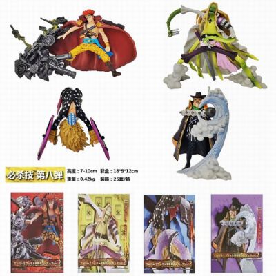 One Piece a set of 4 Boxed Figure Decoration