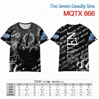 The Seven Deadly Sins Full color printed short sle