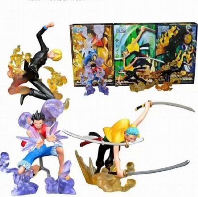 One Piece a set of 3 Boxed Figure Decoration 7.5-1