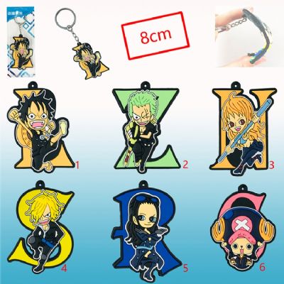 one piece anime keychain