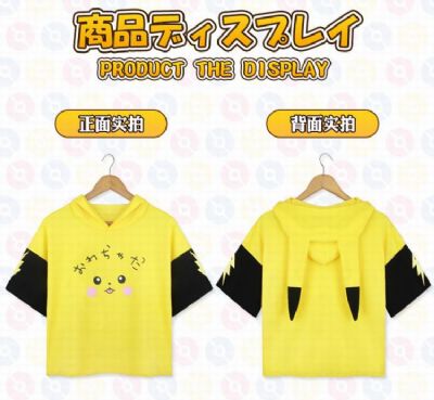 Pokemon Short Sleeve T-Shirt Hoodie 