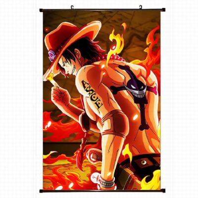 One Piece Plastic pole cloth painting Wall Scroll 