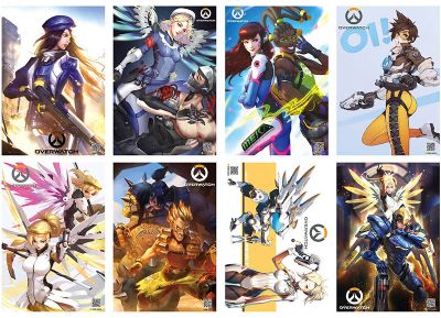 Overwatch game posters set(8pcs a set)