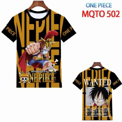 One Piece Full color printed short sleeve t-shirt 