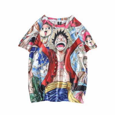 One Piece Polyester Full color short sleeve T-shir