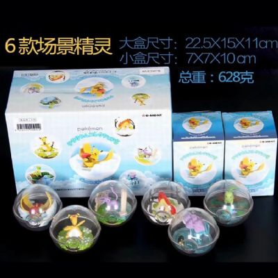 Pokemon a set of 6 models Boxed Figure Decoration