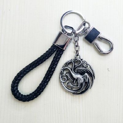 Game of Thrones Black rope Keychain pendant