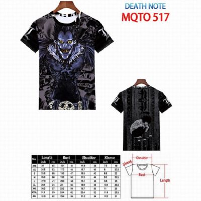 Death note Full color printed short sleeve t-shirt