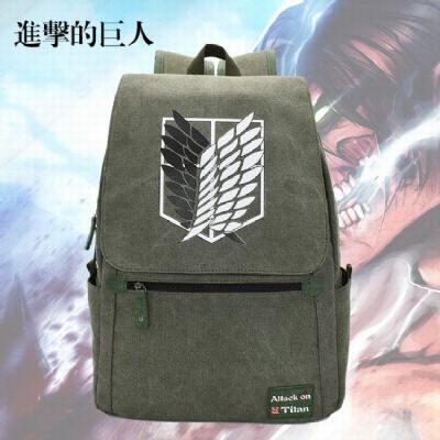 Shingeki no Kyojin Anime Washed canvas Backpack ba