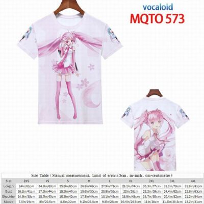 Hatsune Miku Full color printed short sleeve t-shi