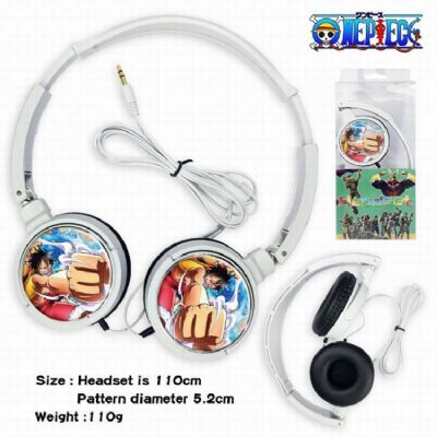 One Piece Headset Head-mounted Earphone Headphone 