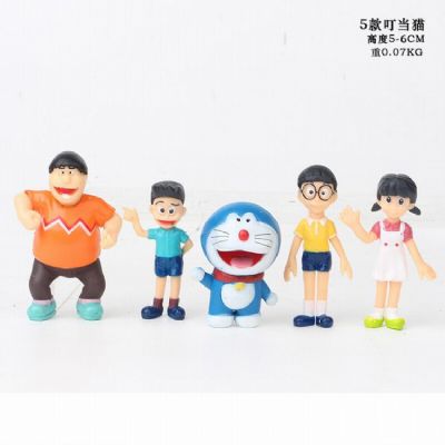 Doraemon a set of 5 Bagged Figure Decoration Model