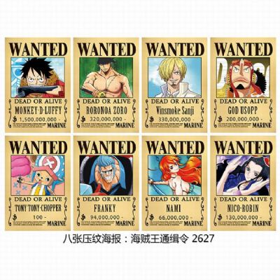 One Piece Poster 8 pcs a set price for 5 sets