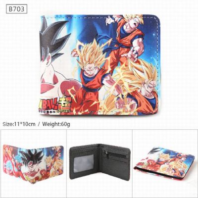 Dragon Ball B703 PU Twill two-fold short wallet 11