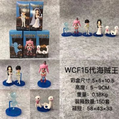 One Piece WCF a set of six Boxed Figure Decoration