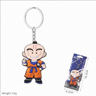 Dragon Ball Kuririn Double-sided soft rubber Keych