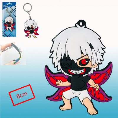 Tokyo Ghoul anime rubber keychain