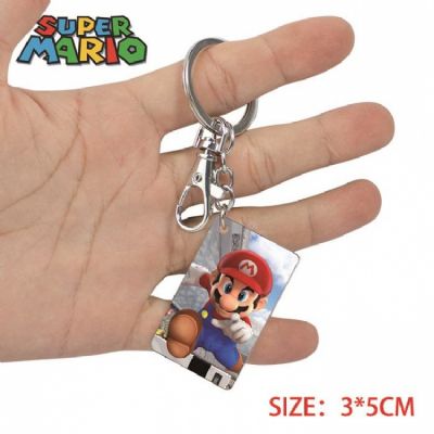 Super Mario-3 Anime Acrylic Color Map Keychain Pen