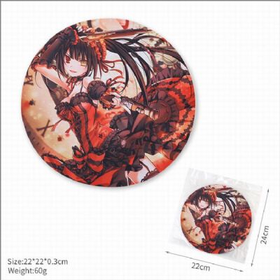 Date a live Nightmare Round Non-slip Mouse pad 22C