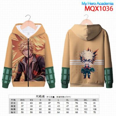 My Hero Academia Full color zipper hooded Patch po