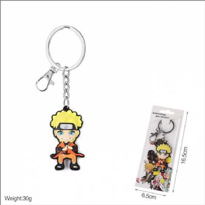 Naruto Double-sided soft keychain pendant hanging