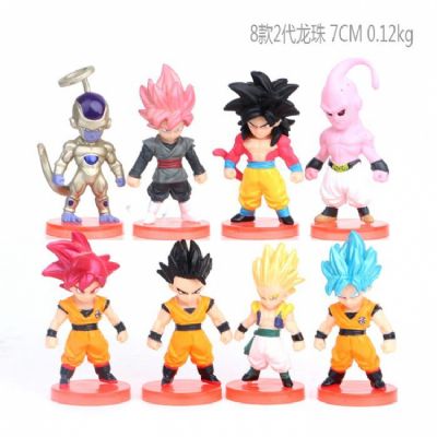 Dragon Ball a set of eight Figure Decoration Model