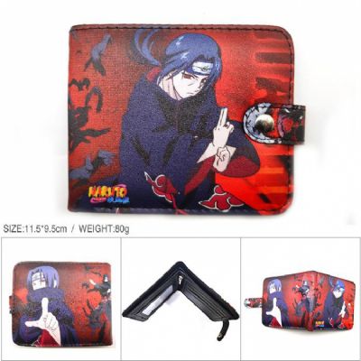 Naruto Uchiha Itachi Full color short Snap button 