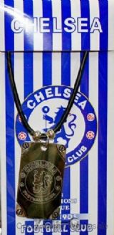 Chelsea leather-line necklace